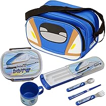 お弁当セット 給食セット 通園通学グッズ Amazon.co.jp: [ORANGE APRON] 新幹線 通園バッグ お弁当箱